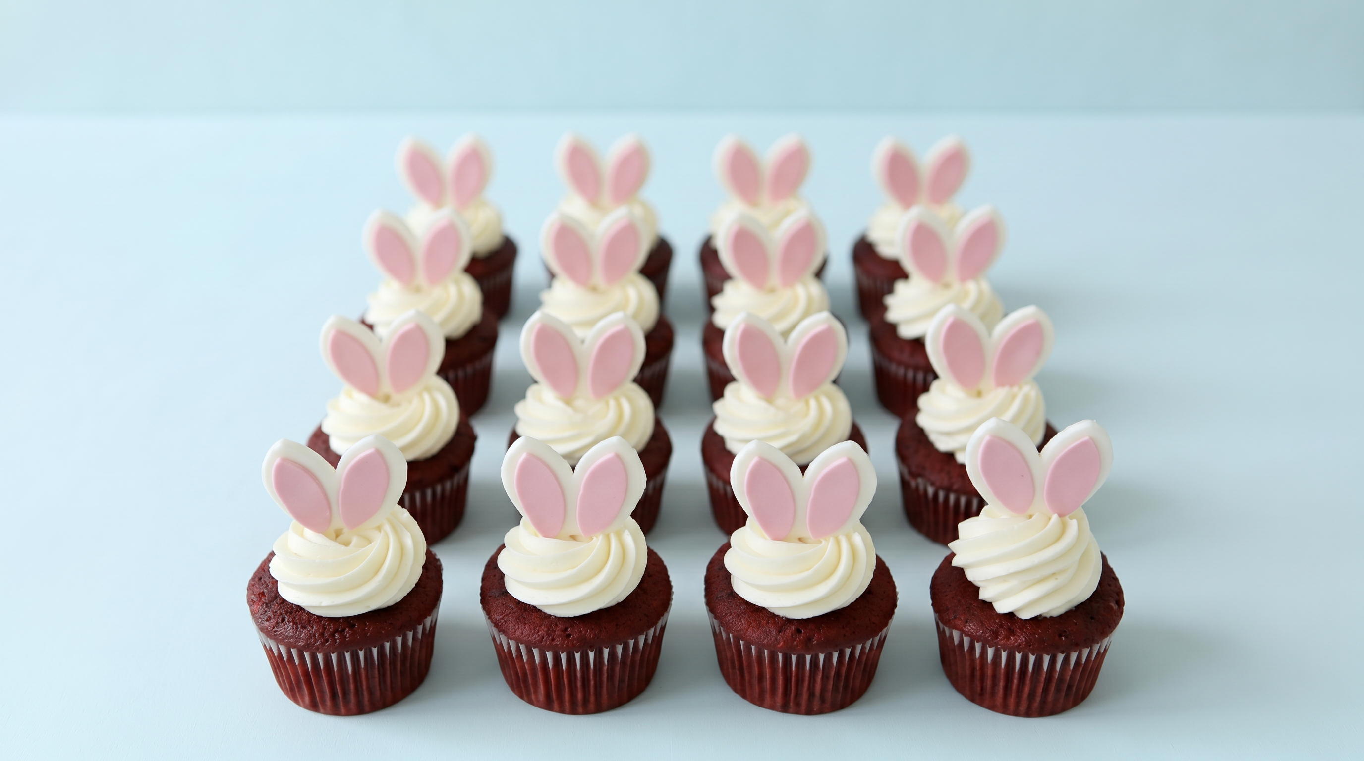 Bunny Ear Cupcakes
